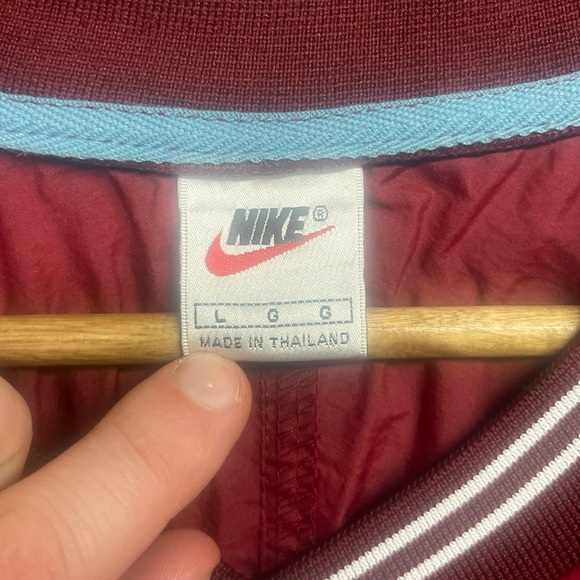 Nike Windrunner Vintage 90s Windbreaker Mens L Alabama Crimson Burgundy 80s 1480 - Picture 3 of 8